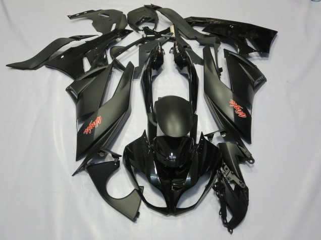 Black 09-12 ZX6R Fairings Black 09-12 ZX6R Fairings