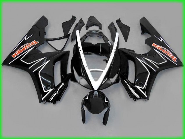 Black Gloss with White 06-08 Daytona 675 Fairings Black Gloss with White 06-08 Daytona 675 Fairings