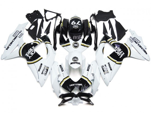 Black Lucky Strike 79 08-10 GSXR 600-750 Fairings Black Lucky Strike 79 08-10 GSXR 600-750 Fairings