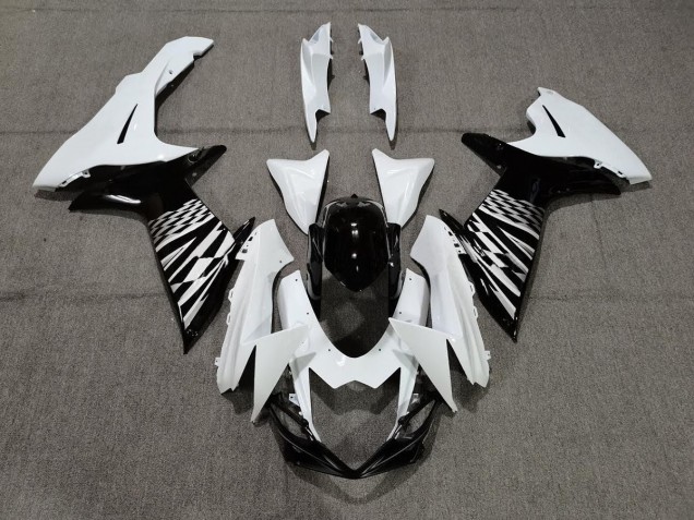 Black White and Silver 11-24 GSXR 600-750 Fairings Black White and Silver 11-24 GSXR 600-750 Fairings