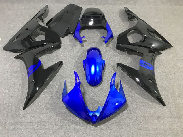 Black and Blue Gloss 03-04 R6 Fairings Black and Blue Gloss 03-04 R6 Fairings
