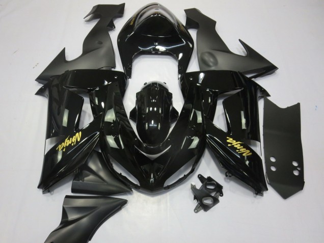 Black and Gold 06-07 ZX10R Fairings