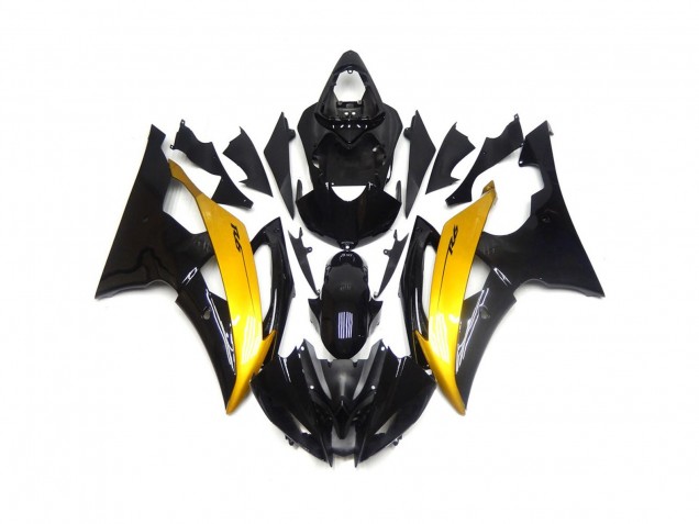 Black and Gold Gloss 08-16 R6 Fairings Black and Gold Gloss 08-16 R6 Fairings