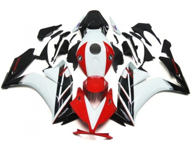 Black and Red / White Gloss 12-16 CBR1000RR Fairings
