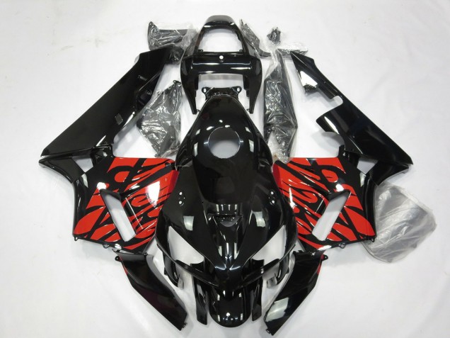 Black and Tribal Red 05-06 CBR600RR Fairings Black and Tribal Red 05-06 CBR600RR Fairings