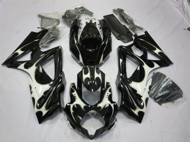 Black and White Design 08-10 GSXR 600-750 Fairings Black and White Design 08-10 GSXR 600-750 Fairings