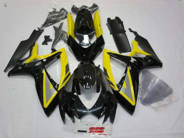 Black and Yellow Oh Ah 06-07 GSXR 600-750 Fairings Black and Yellow Oh Ah 06-07 GSXR 600-750 Fairings