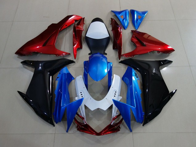 Blue / Black / Red 11-24 GSXR 600-750 Fairings Blue / Black / Red 11-24 GSXR 600-750 Fairings