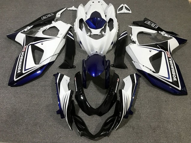 Blue Black and White 09-16 GSXR 1000 Fairings Blue Black and White 09-16 GSXR 1000 Fairings
