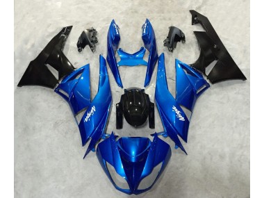 Blue and Black Ninja 09-12 ZX6R Fairings