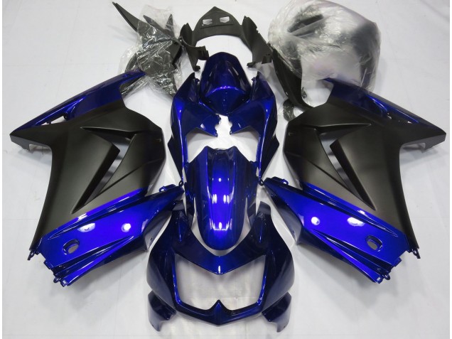 Blue and Matte Black 08-12 Ninja 250 Fairings Blue and Matte Black 08-12 Ninja 250 Fairings