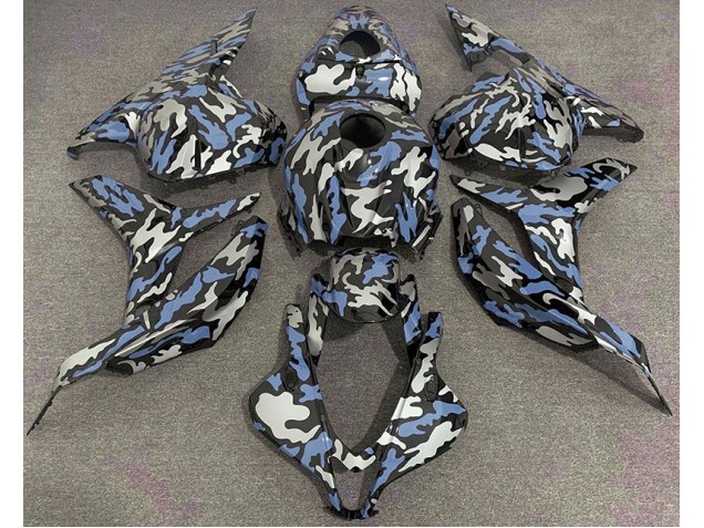 Blue and Silver Camo 09-12 CBR600RR Fairings Blue and Silver Camo 09-12 CBR600RR Fairings