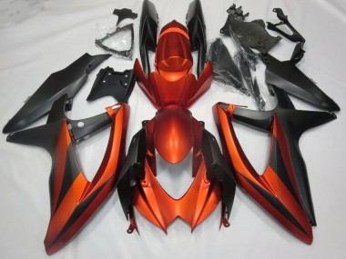 Burnt Matte Orange 08-10 GSXR 600-750 Fairings