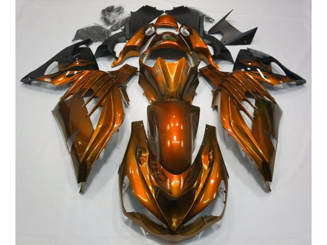 Burnt Orange Gloss 12-21 ZX14R Fairings Burnt Orange Gloss 12-21 ZX14R Fairings