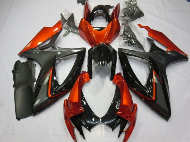 Burnt Orange and Grey 06-07 GSXR 600-750 Fairings