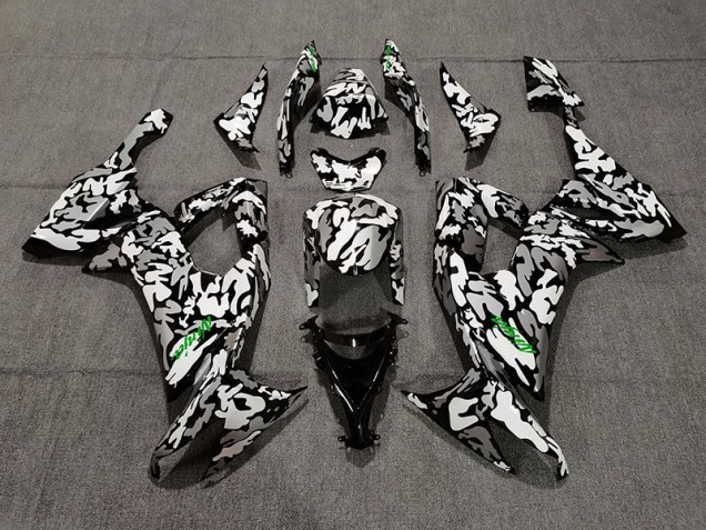 Camo and Green Logo 08-10 ZX10R Fairings Camo and Green Logo 08-10 ZX10R Fairings