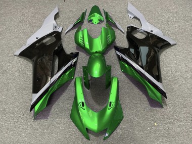 Cement Black and Green 17-21 R6 Fairings