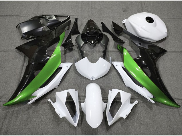 Custom Green Black and White 08-16 R6 Fairings Custom Green Black and White 08-16 R6 Fairings