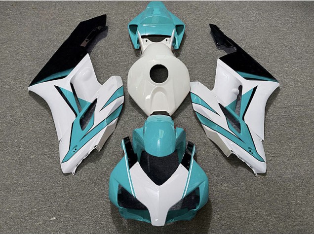 Cyan White and Gloss Black 04-05 CBR1000RR Fairings