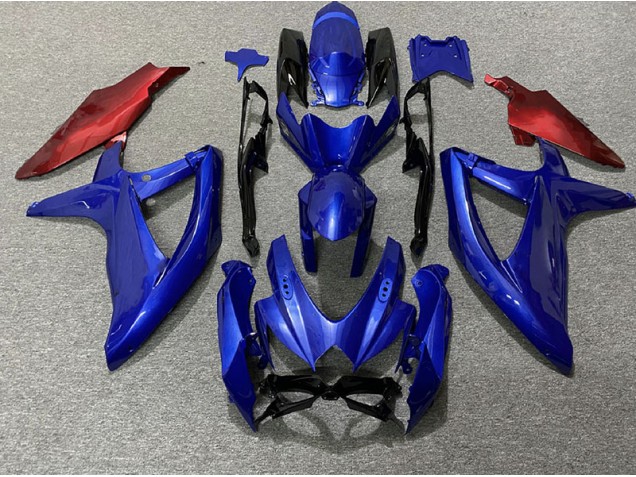 Dark Blue and Red 08-10 GSXR 600-750 Fairings Dark Blue and Red 08-10 GSXR 600-750 Fairings