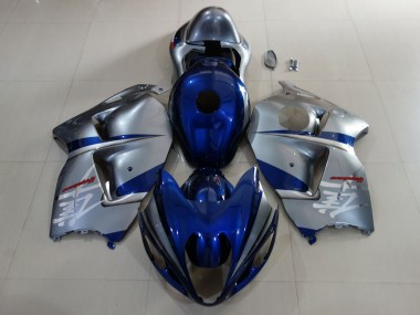 Deep Blue & Silver 97-07 GSXR 1300 Hayabusa Fairings