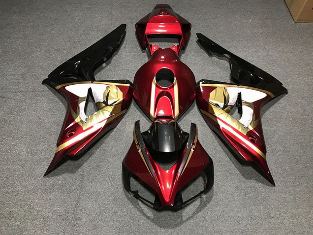 Deep Red & Gold 06-07 CBR1000RR Fairings