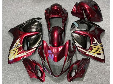 Deep Red & Gold 08-20 GSXR 1300 Hayabusa Fairings