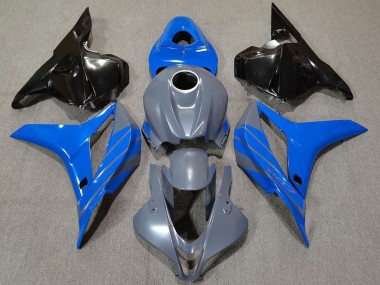 Double Blue on Grey 09-12 CBR600RR Fairings