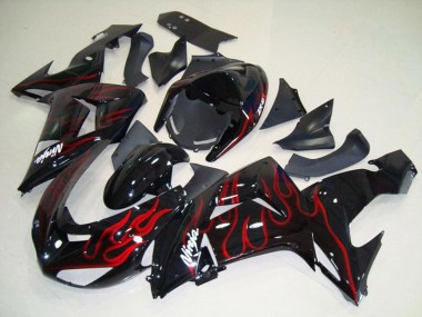 Flame Red 06-07 ZX10R Fairings