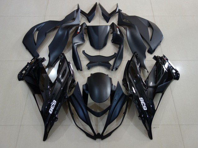 Gloss Black 636 Logo 07-08 ZX6R Fairings