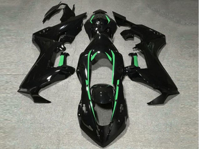 Gloss Black & Forest Green Lining 17-23 CBR1000RR Fairings Gloss Black & Forest Green Lining 17-23 CBR1000RR Fairings