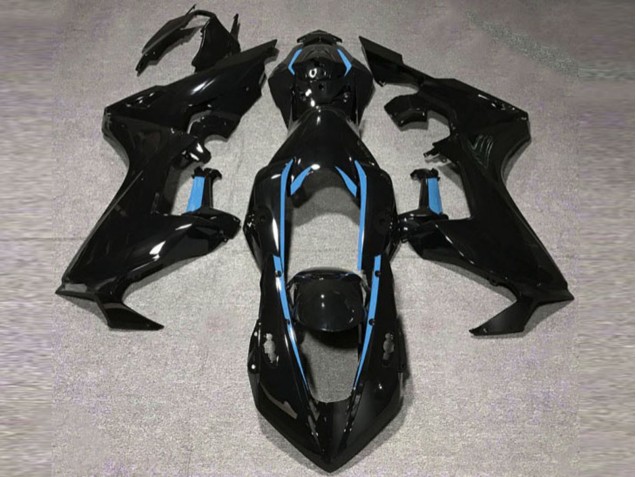 Gloss Black & Light Blue Lining 17-23 CBR1000RR Fairings Gloss Black & Light Blue Lining 17-23 CBR1000RR Fairings