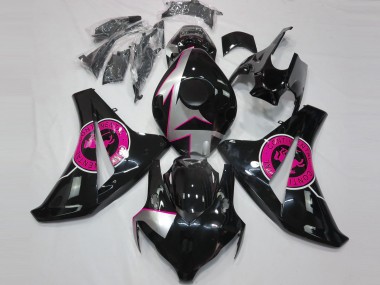 Gloss Black & Pink 08-11 CBR1000RR Fairings