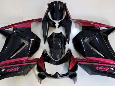 Gloss Black & Red 08-12 Ninja 250 Fairings