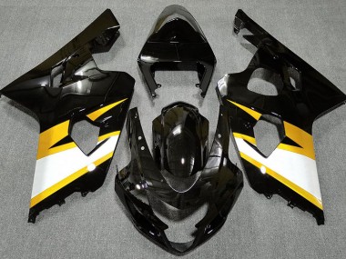 Gloss Black & Yellow 04-05 GSXR 600-750 Fairings