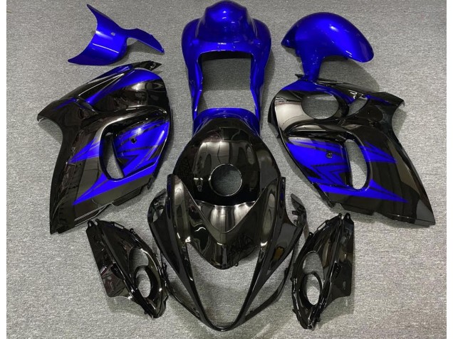 Gloss Black and Deep Blue 08-20 GSXR 1300 Hayabusa Fairings Gloss Black and Deep Blue 08-20 GSXR 1300 Hayabusa Fairings