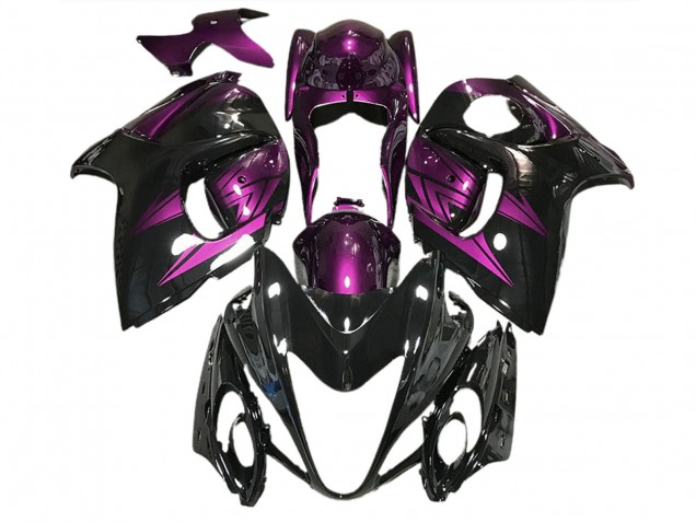 Gloss Black and Deep Purple 08-20 GSXR 1300 Hayabusa Fairings Gloss Black and Deep Purple 08-20 GSXR 1300 Hayabusa Fairings