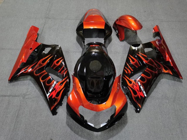 Gloss Black and Orange 01-03 GSXR 600-750 Fairings Gloss Black and Orange 01-03 GSXR 600-750 Fairings
