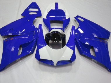 Gloss Blue & White 93-05 Ducati 996 748 916 998 Fairings