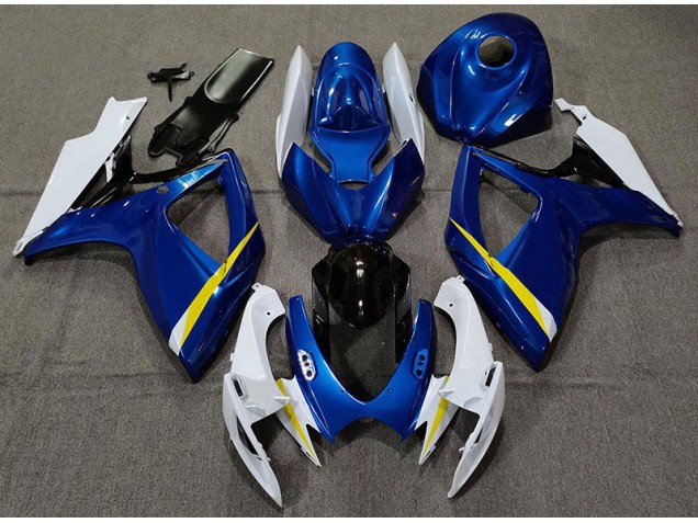 Gloss Blue White and Yellow 06-07 GSXR 600-750 Fairings Gloss Blue White and Yellow 06-07 GSXR 600-750 Fairings