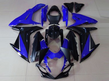 Gloss Blue and Black 11-24 GSXR 600-750 Fairings
