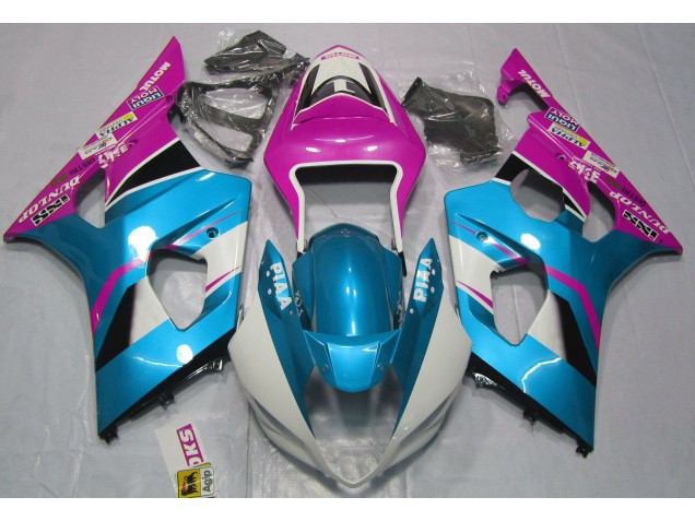 Gloss Blue and Pink 03-04 GSXR 1000 Fairings Gloss Blue and Pink 03-04 GSXR 1000 Fairings