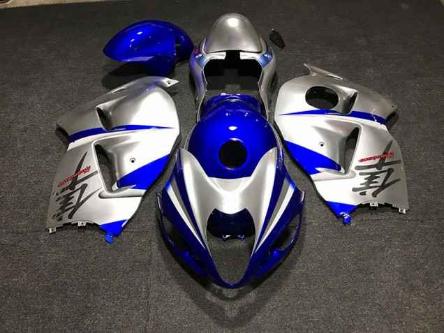 Gloss Blue and Silver 97-07 GSXR 1300 Hayabusa Fairings Gloss Blue and Silver 97-07 GSXR 1300 Hayabusa Fairings