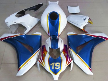 Gloss Blue and White 08-11 CBR1000RR Fairings
