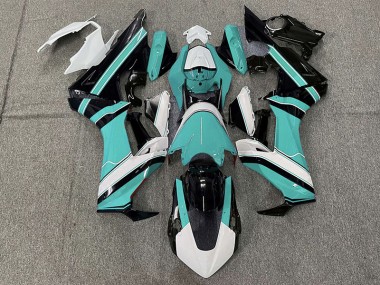 Gloss Cyan White and Black 17-23 CBR1000RR Fairings