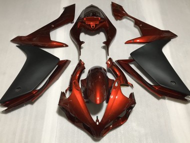 Gloss Dark Orange & Black 07-08 R1 Fairings