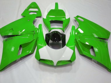 Gloss Green & White 93-05 Ducati 996 748 916 998 Fairings