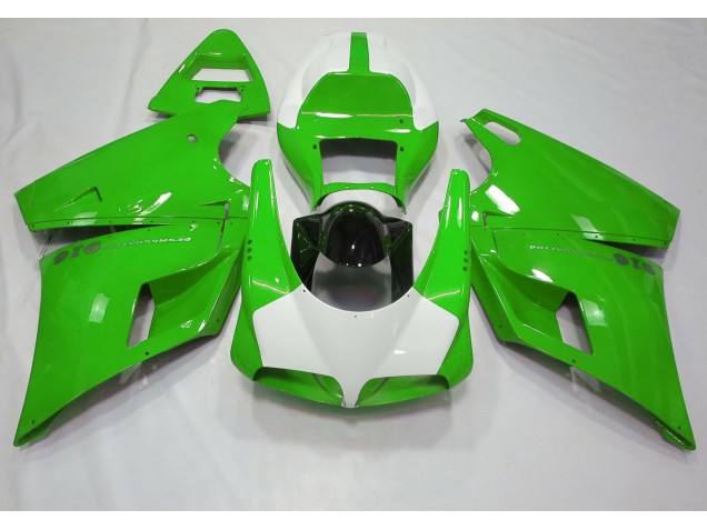 Gloss Green & White 93-05 Ducati 996 748 916 998 Fairings Gloss Green & White 93-05 Ducati 996 748 916 998 Fairings