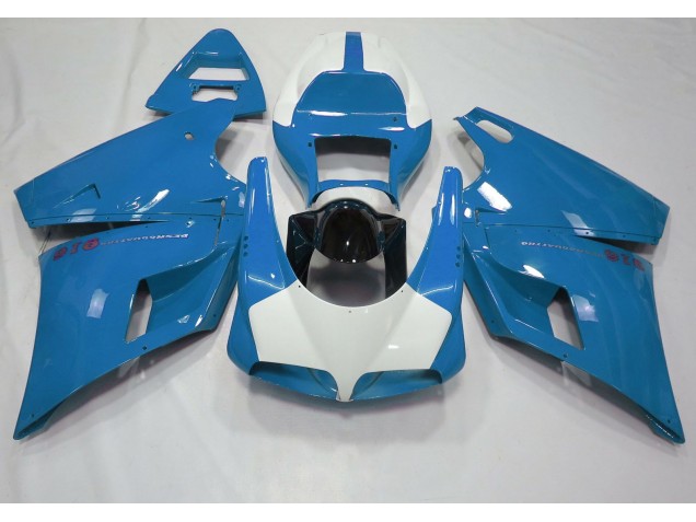 Gloss Light Blue & White 93-05 Ducati 996 748 916 998 Fairings Gloss Light Blue & White 93-05 Ducati 996 748 916 998 Fairings