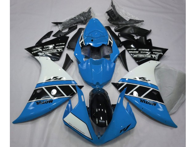 Gloss Light Blue White and Black 12-14 R1 Fairings Gloss Light Blue White and Black 12-14 R1 Fairings